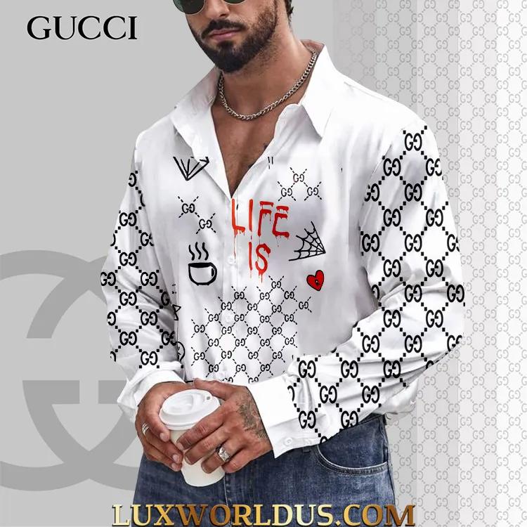 Gucci Statement Shirt with Bold Iconic Prints
