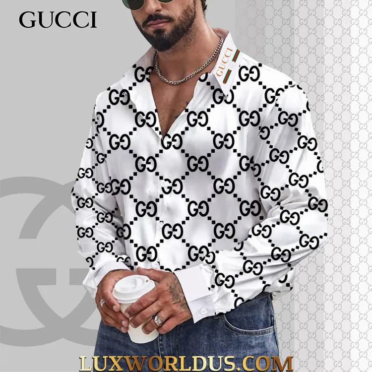 Gucci Statement Shirt with Iconic GG Logo Print