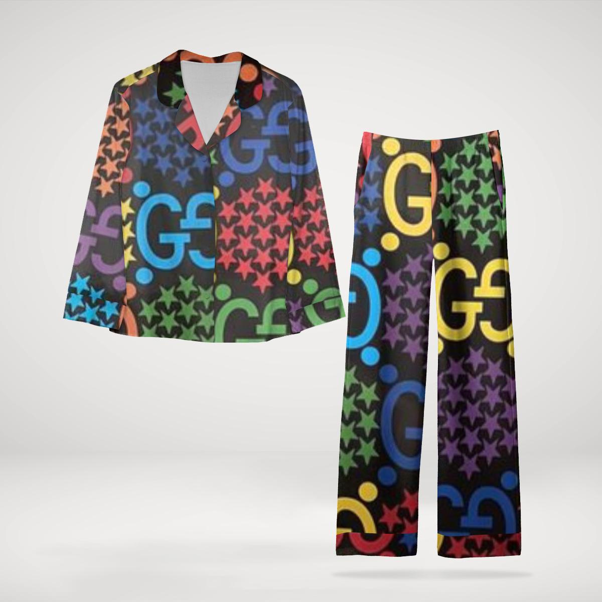 Gucci Statement Silk Sleepwear Set