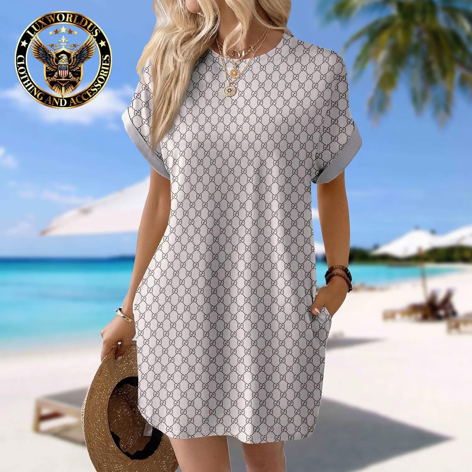 Gucci Statement Sleeve Pocket Dress Perfect for Gifting