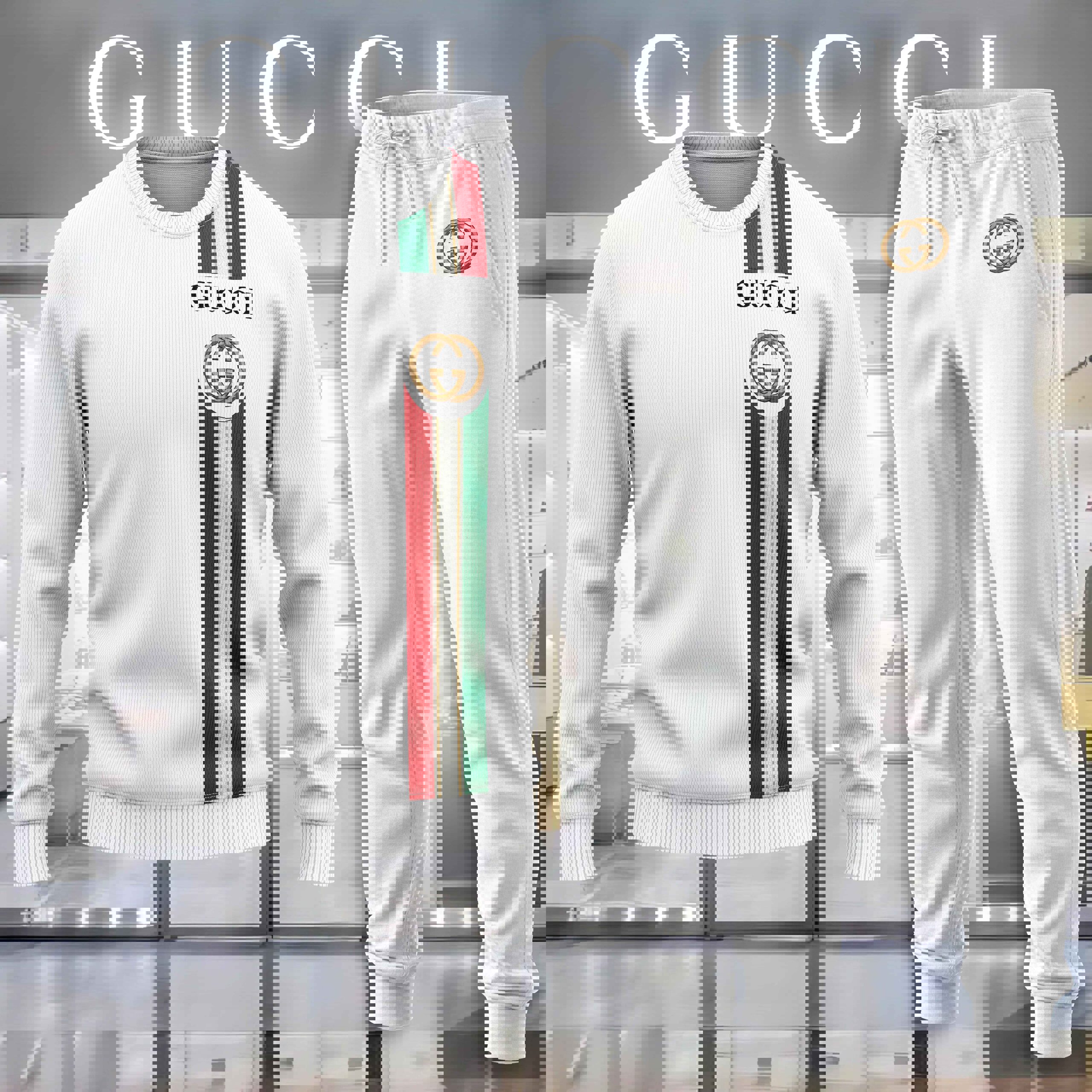 Gucci Statement Sweater And Pants Set