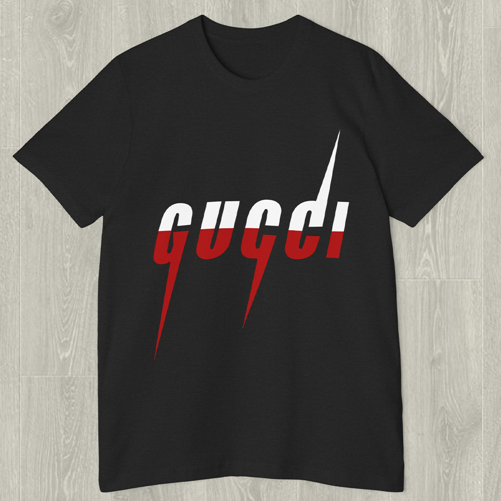 Gucci Statement T-Shirt 3D Bold Red and White Logo