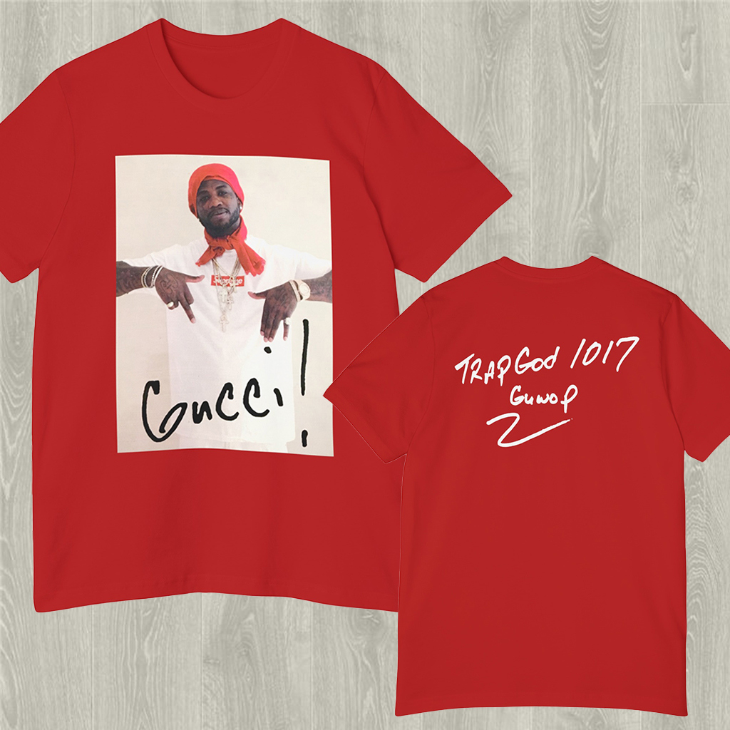 Gucci Statement T-Shirt 3D in Vibrant Red and Bold Urban Style