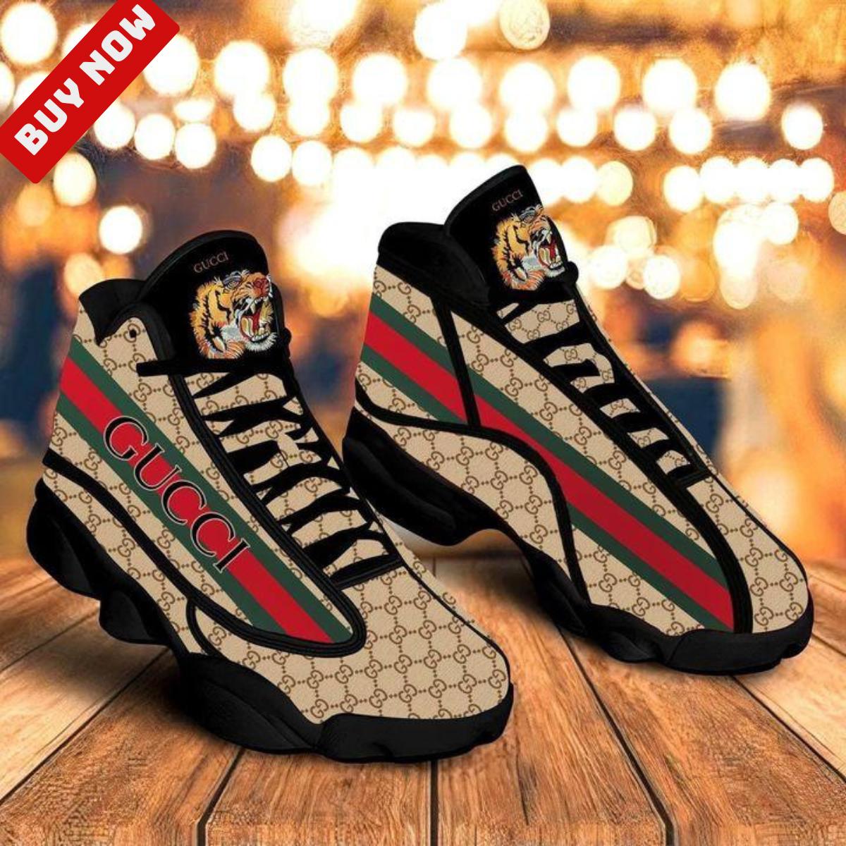 Gucci Tiger Motif Jordan 13 Sneaker Premium Luxe