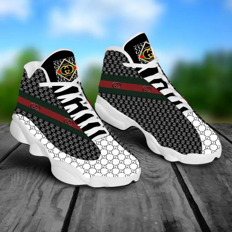 Gucci x Jordan 13 Sneaker Modern Black and White Style