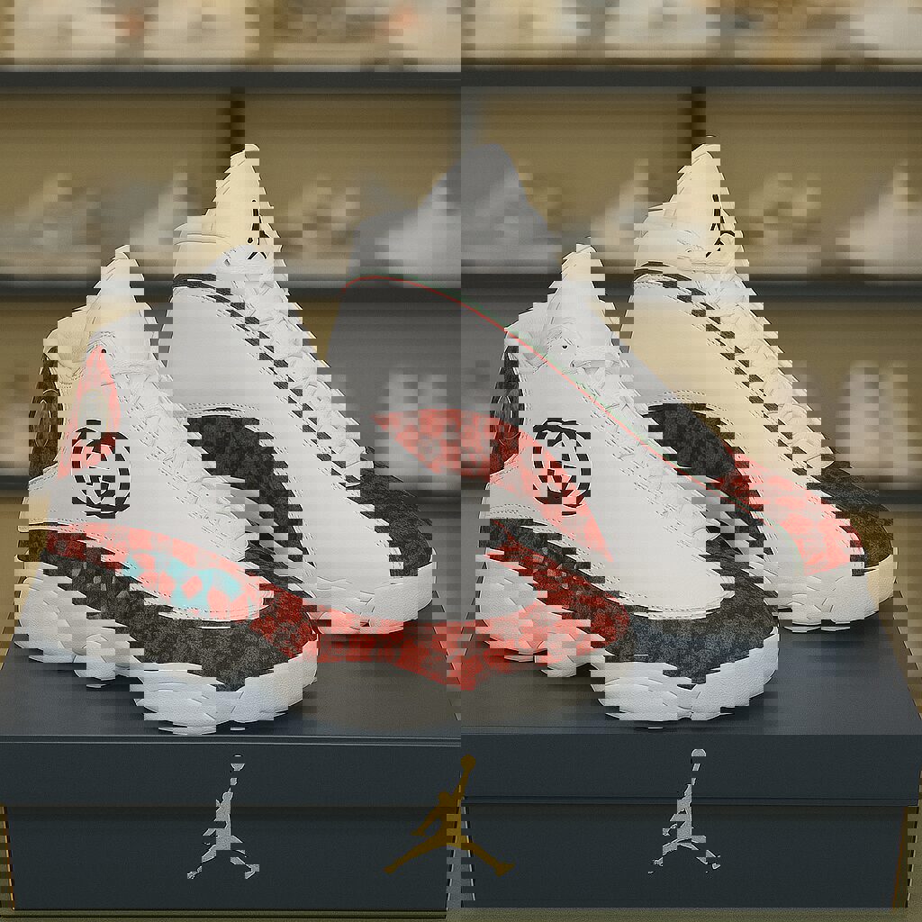 Gucci x Jordan 13 Sneaker White Red Luxury Edition
