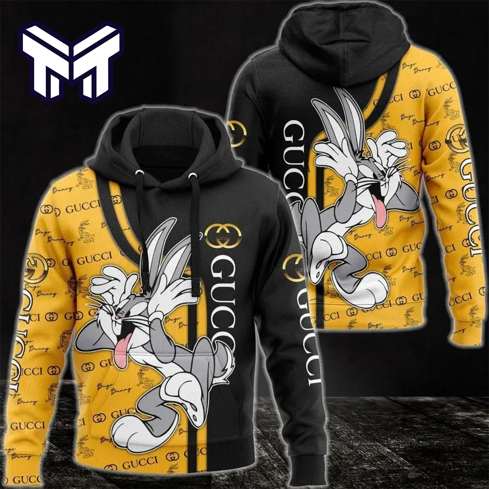 Gucci x Looney Tunes Hoodie 3D | Yellow Luxury Edition