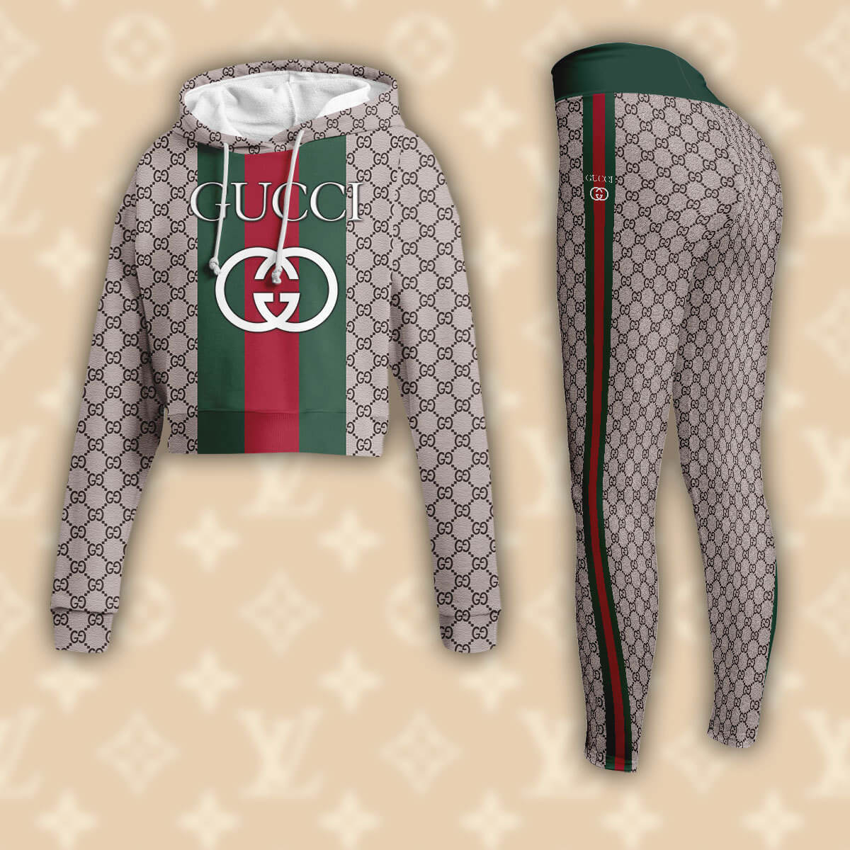 Gucci x Louis Vuitton Luxe Track Suit Set