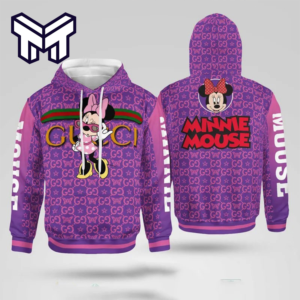 Gucci x Minnie Mouse Exclusive Hoodie 3D Purple Statement Piece