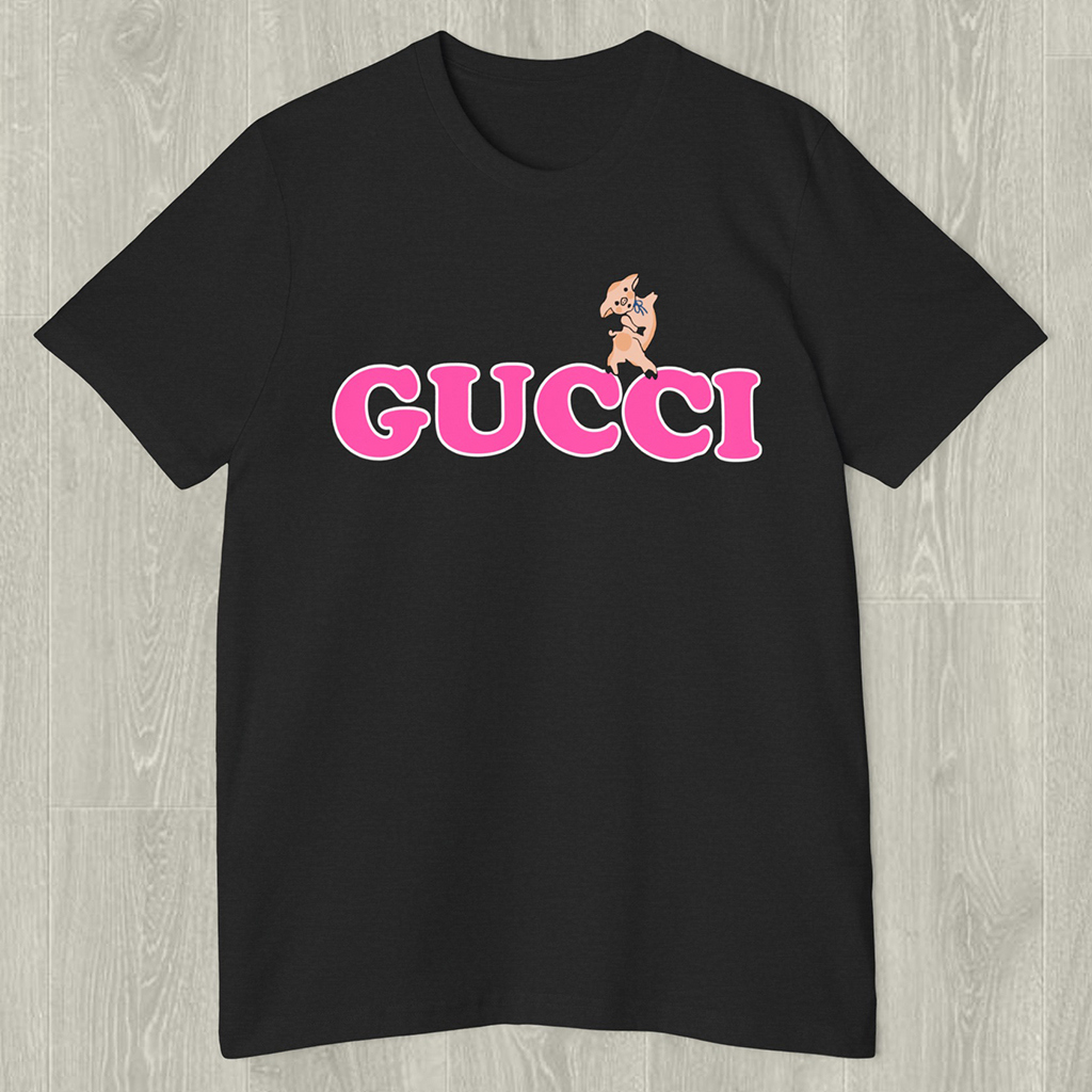 Gucci's Bold Pink Piggy T-Shirt 3D