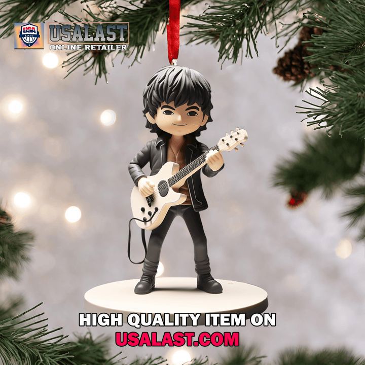 Handcrafted Guitarist Ornament for Music Lovers