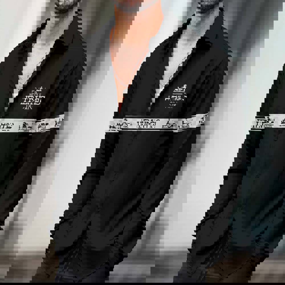 Hermès Paris Luxury Statement Long Sleeves Shirt