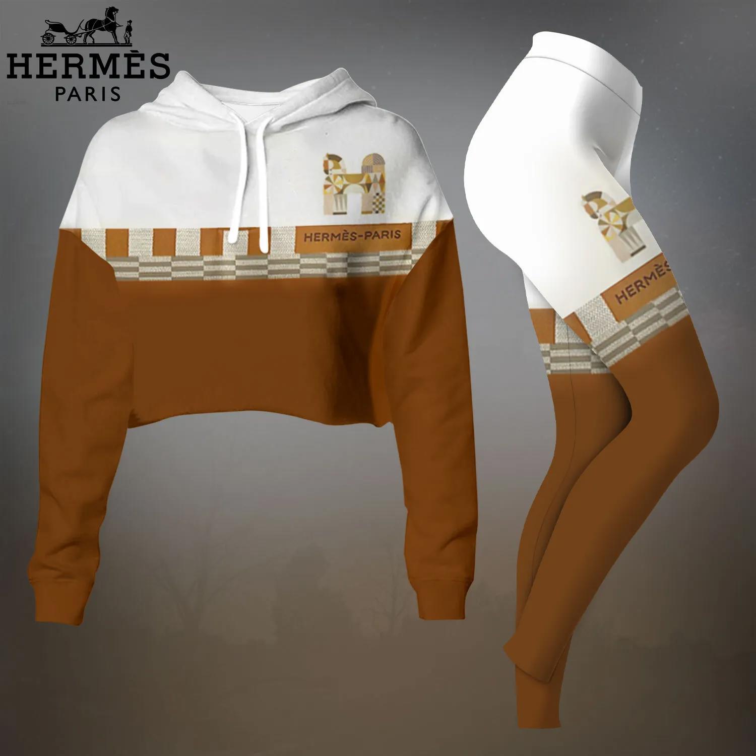 Hermès Paris Statement Sweatsuit Set