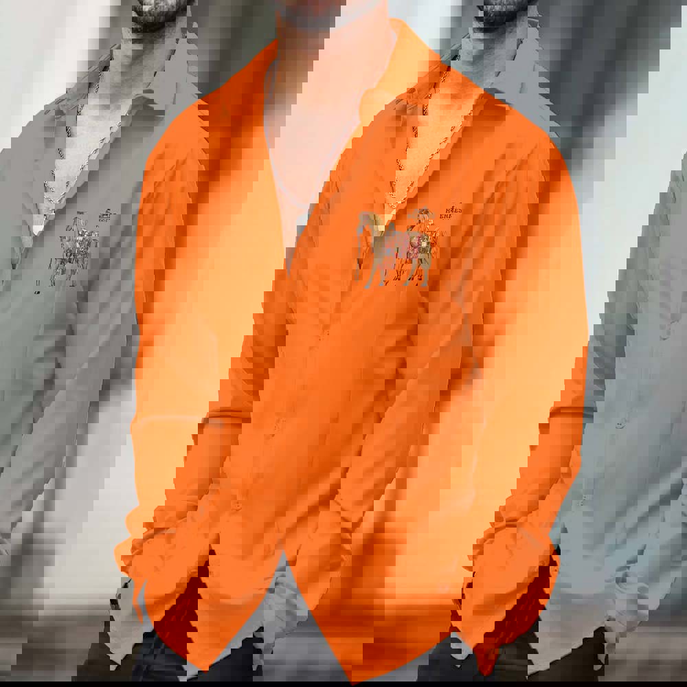 Hermes Statement Orange Long Sleeves Shirt