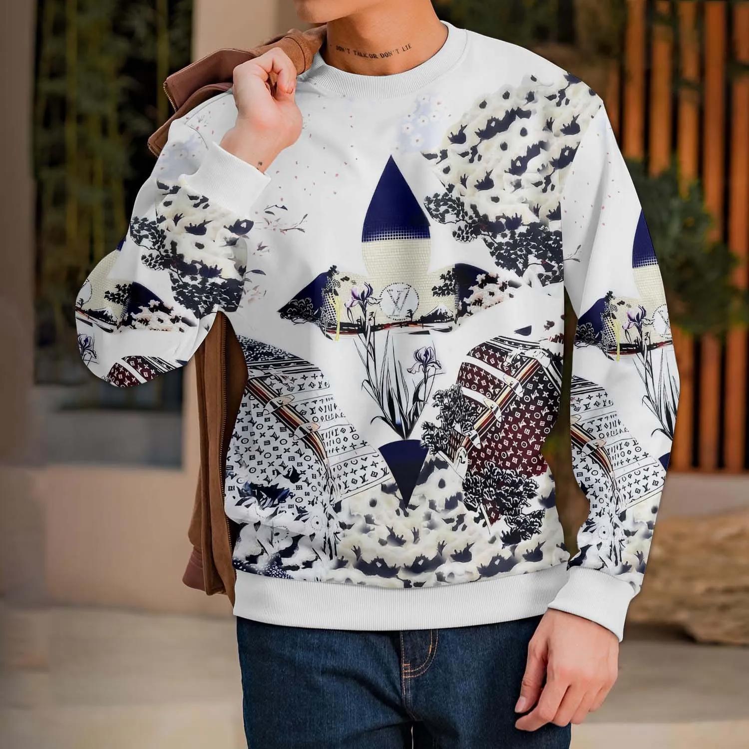 Iconic Chic Statement Sweater with Artistic Motifs