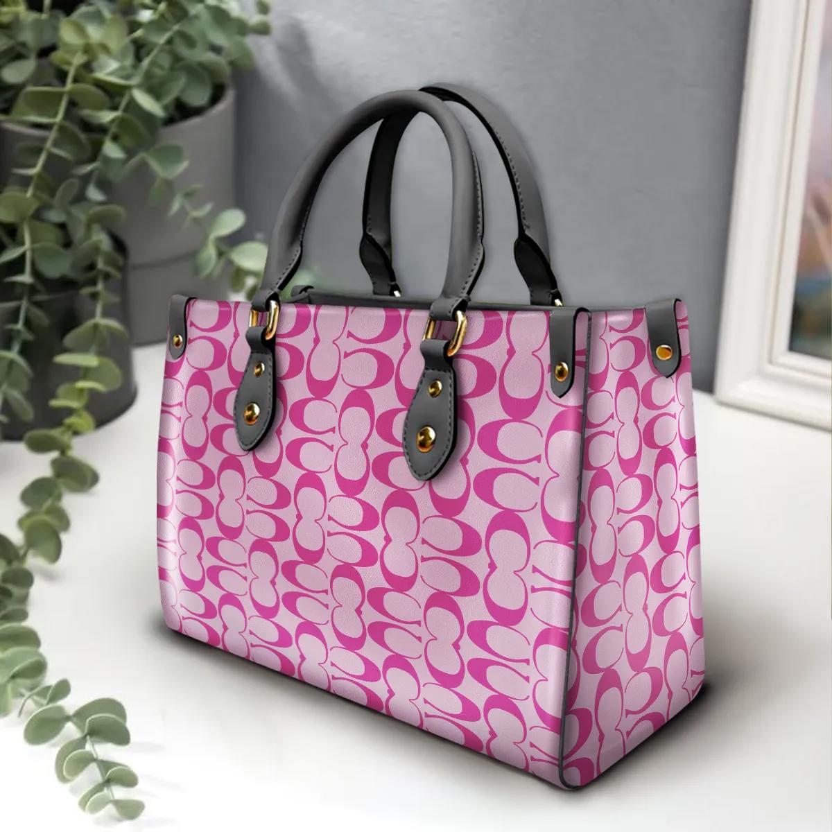 Iconic Coach Pink Statement Tote