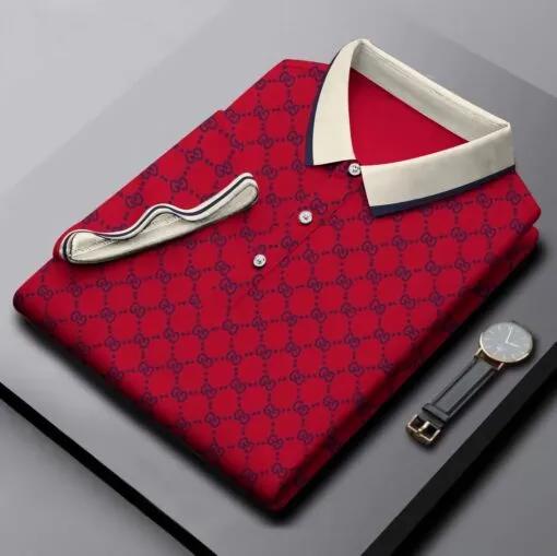Iconic Luxury Statement Polo in Bold Red