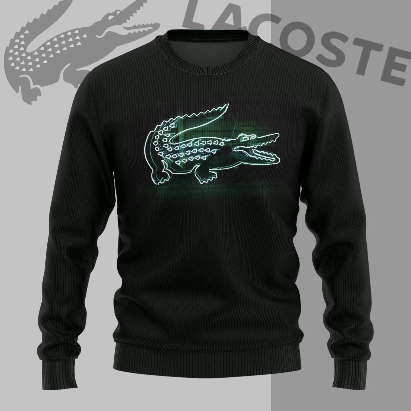 Lacoste Black Crocodile Sweater