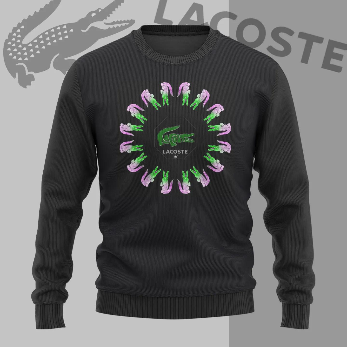 Lacoste Bold Crocodile Pattern Sweater