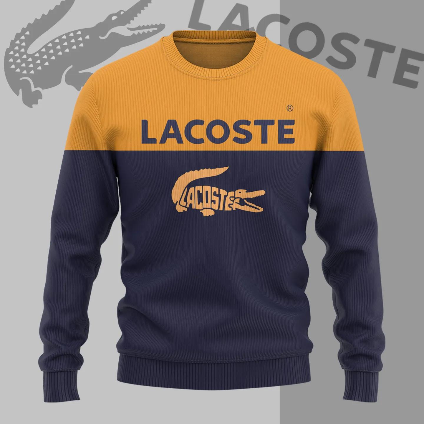 Lacoste Bold Navy & Golden Sweater