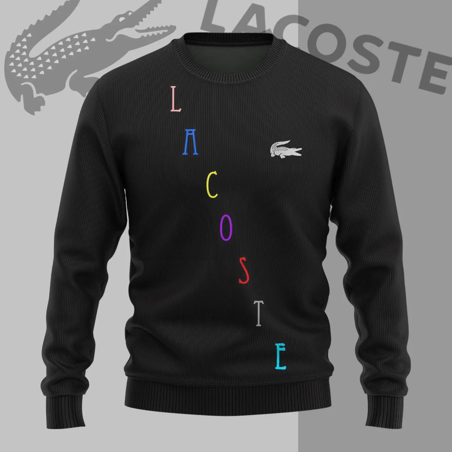 Lacoste Bold Rainbow Logo Sweater