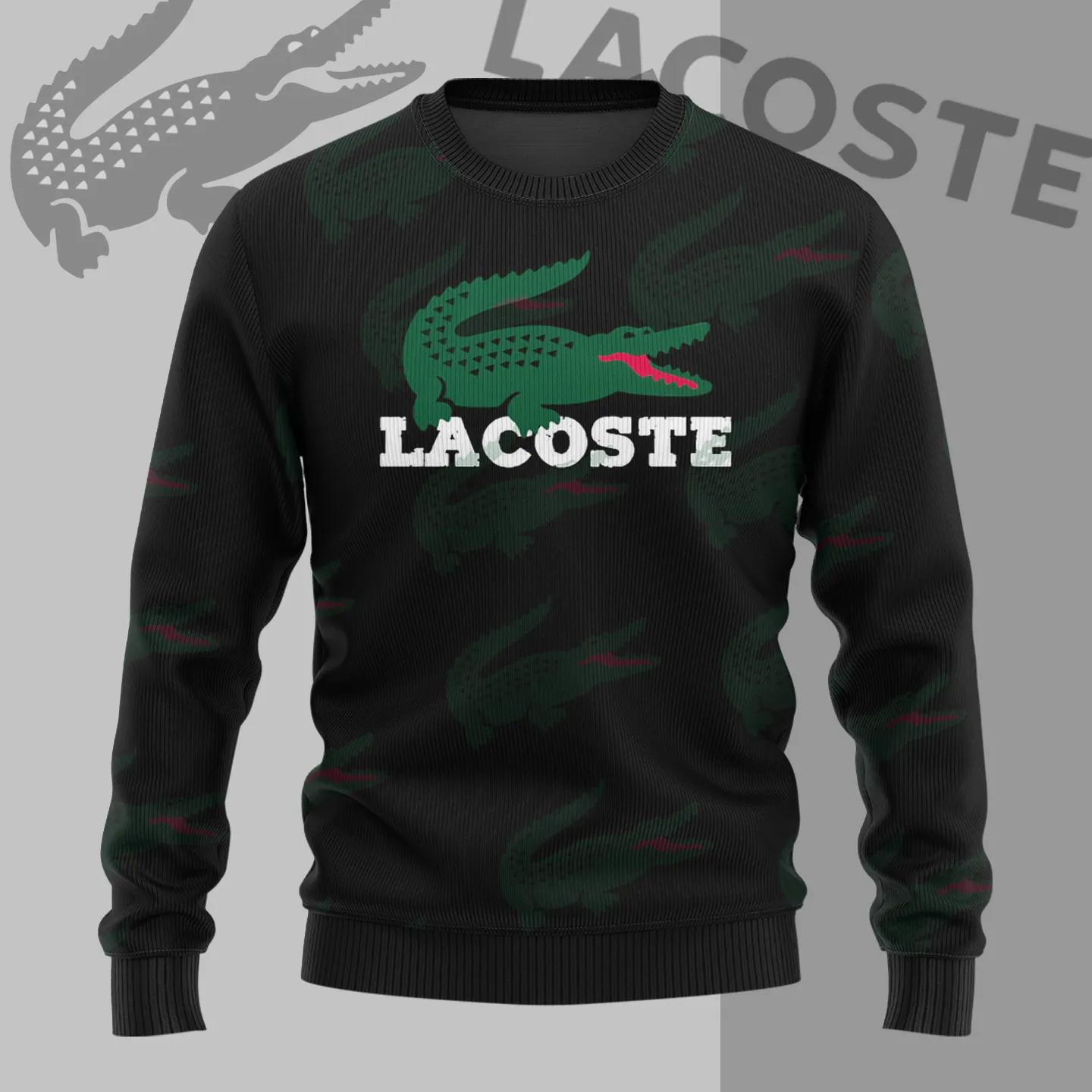 Lacoste Camouflage Sweater – Modern Statement Piece