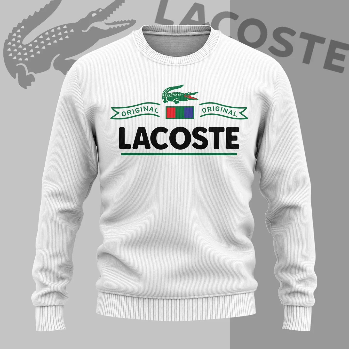 Lacoste Classic White Sweater