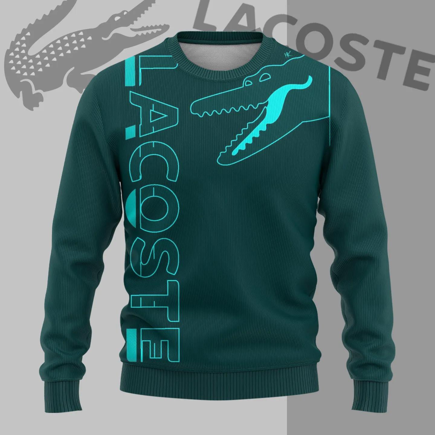 Lacoste Croc Outline Green Sweater