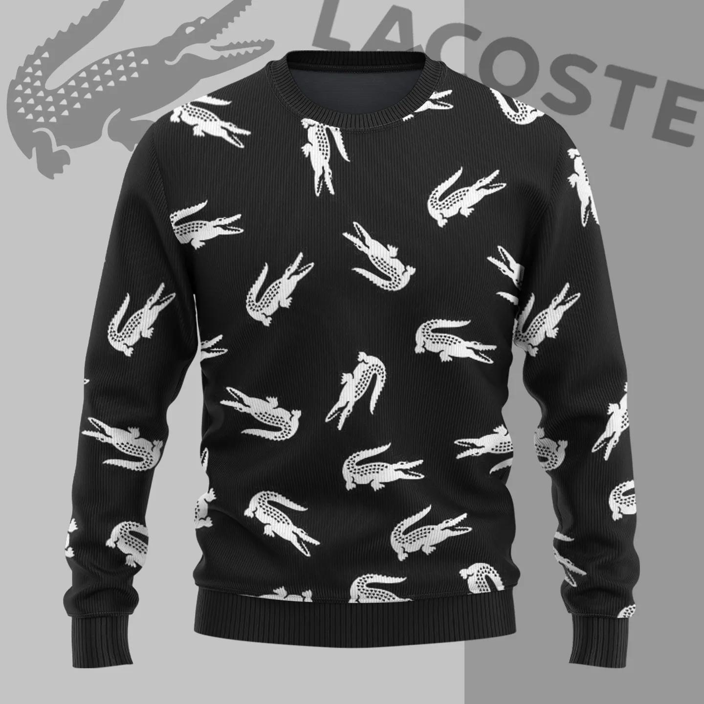 Lacoste Crocodile Print Sweater