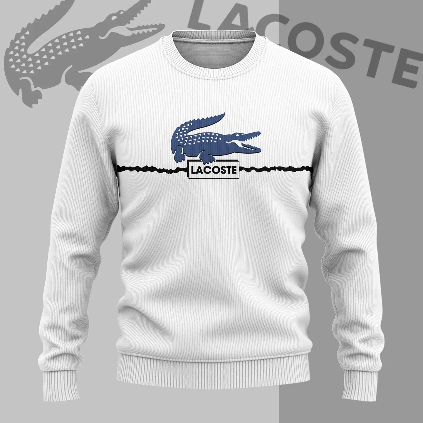 Lacoste Elegance in White Sweater