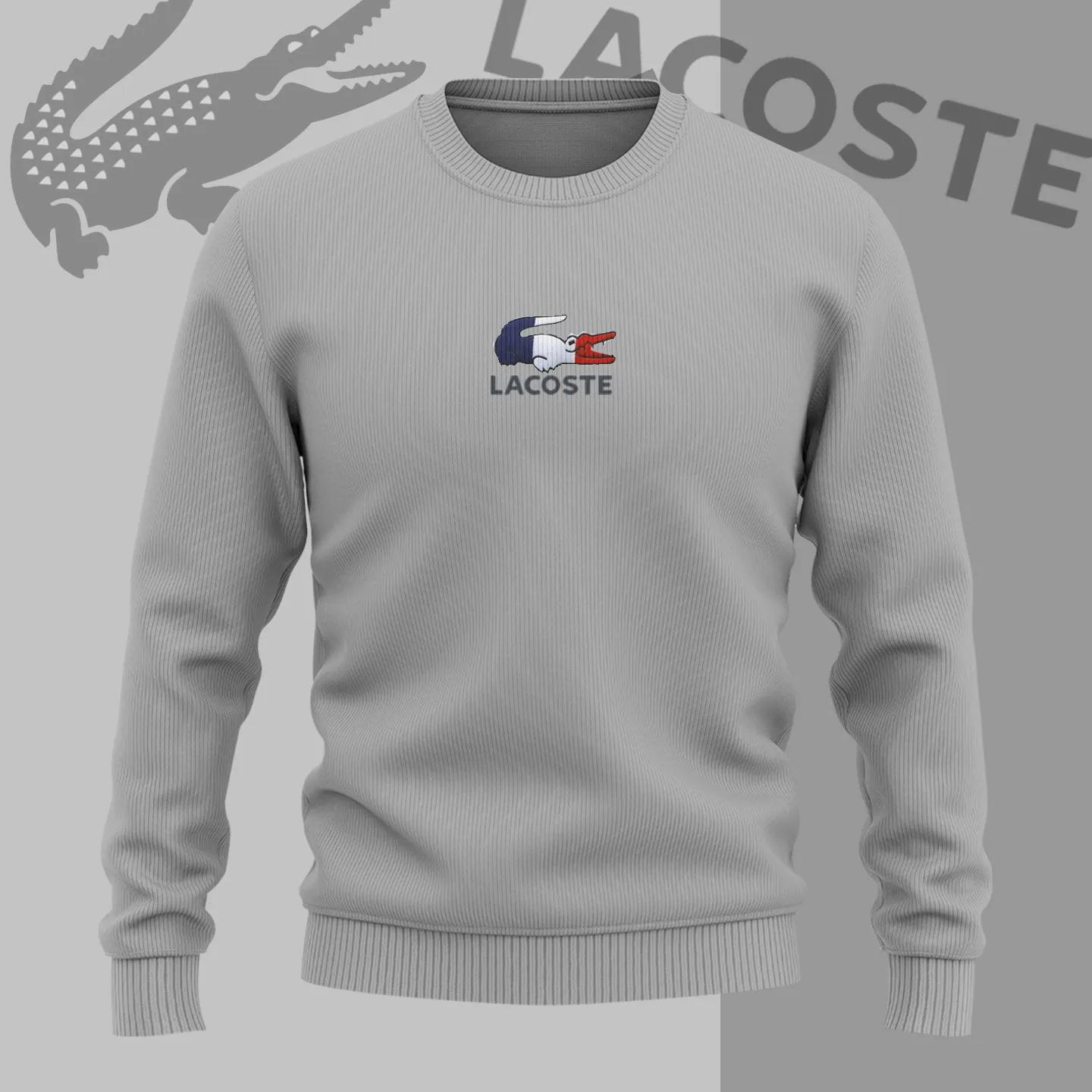 Lacoste French Flag Embroidered Sweater