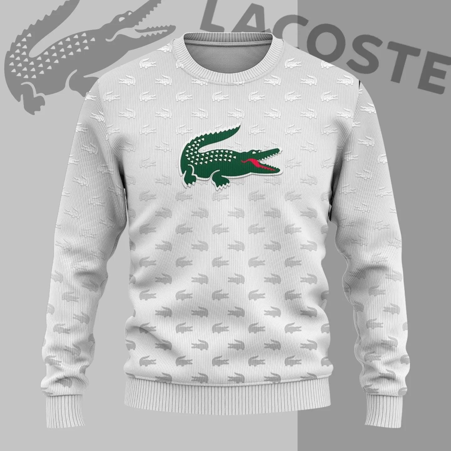 Lacoste Green Croc Luxury Sweater