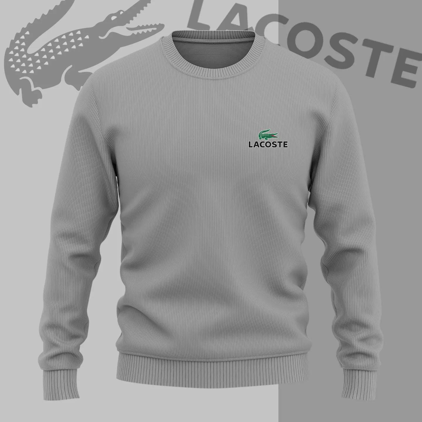 Lacoste Iconic Grey Knitted Sweater
