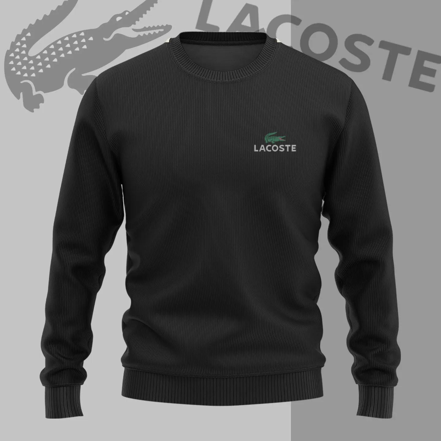 Lacoste Minimalist Black Sweater