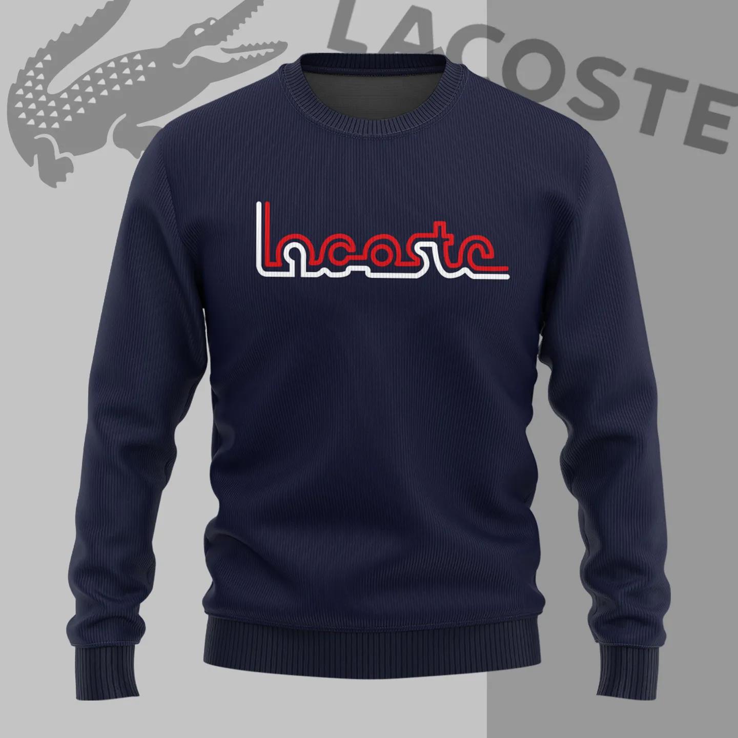 Lacoste Navy Blue Classic Crewneck Sweater