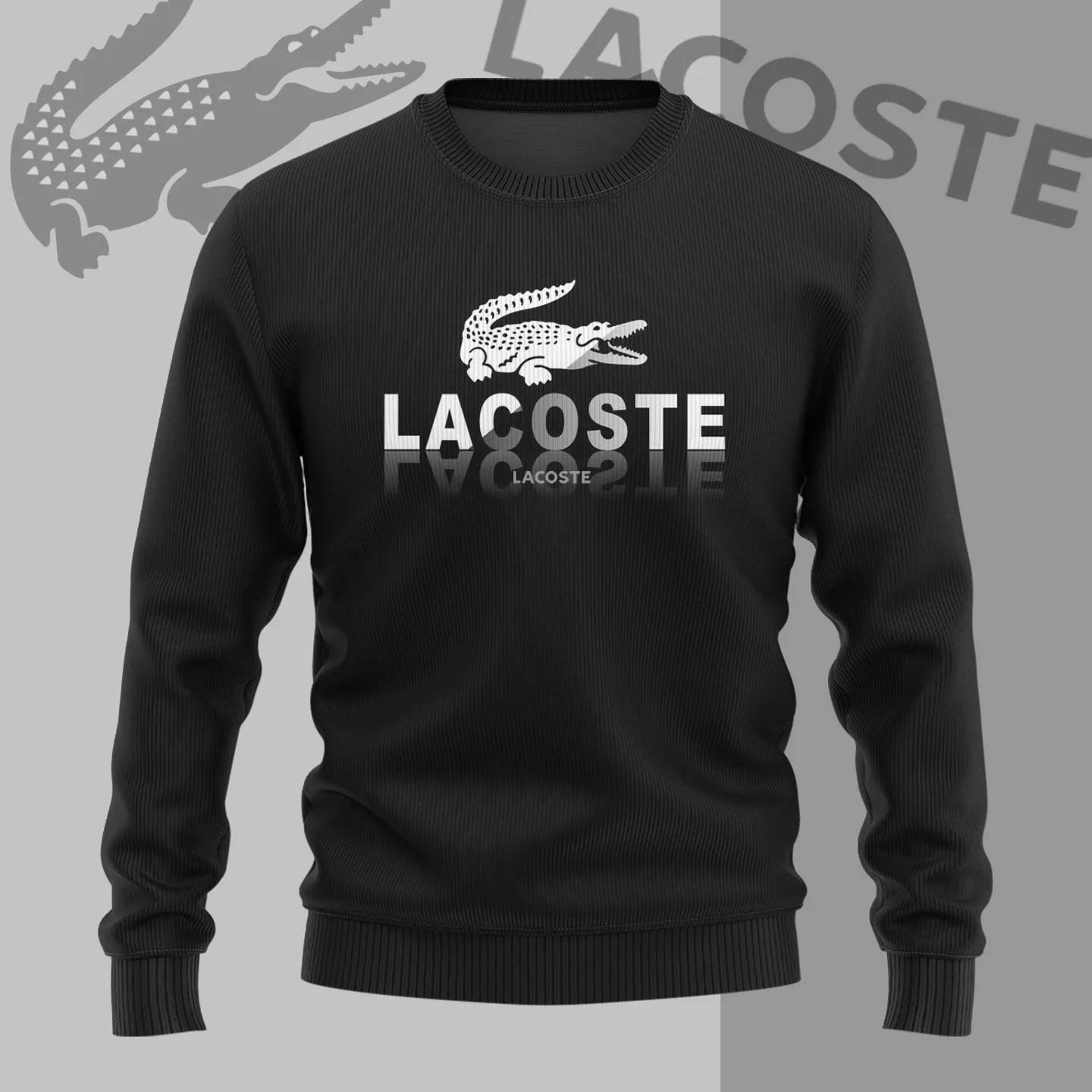 Lacoste Premium Ribbed Knit Sweater