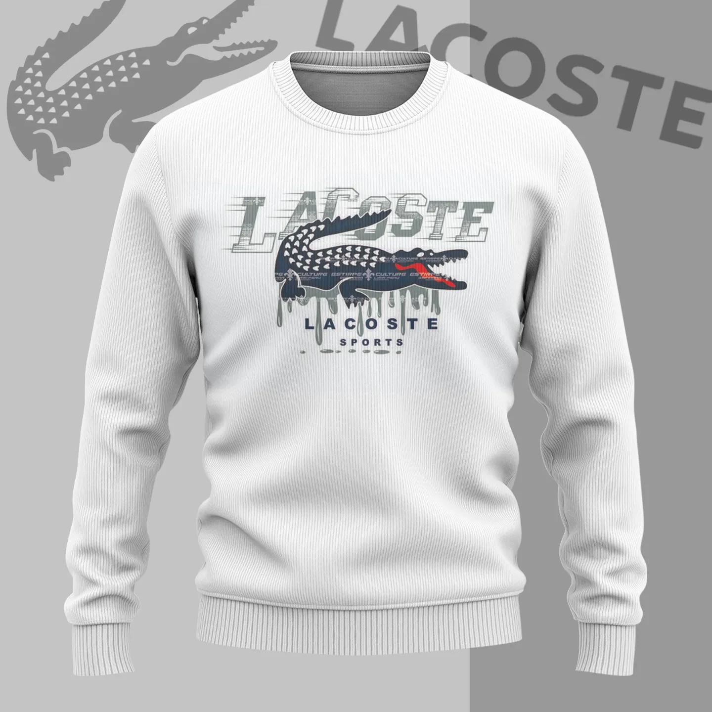 Lacoste Sports Dripping Croc Sweater