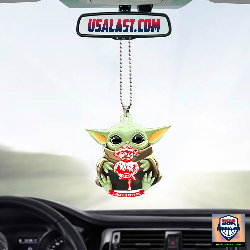 Lincoln City FC Baby Yoda Ornament Charm and Chic Gift Idea