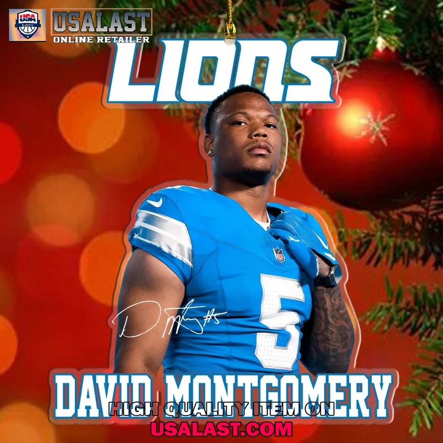 Lions NFL Jersey Ornament by USA LAST