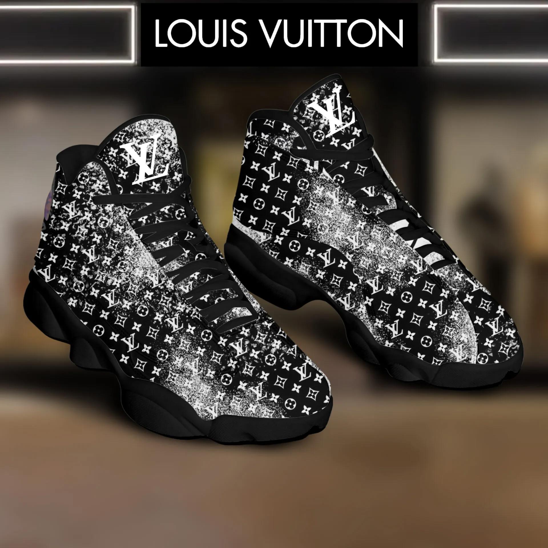 Louis Vuitton Black and White Monogram Sneaker