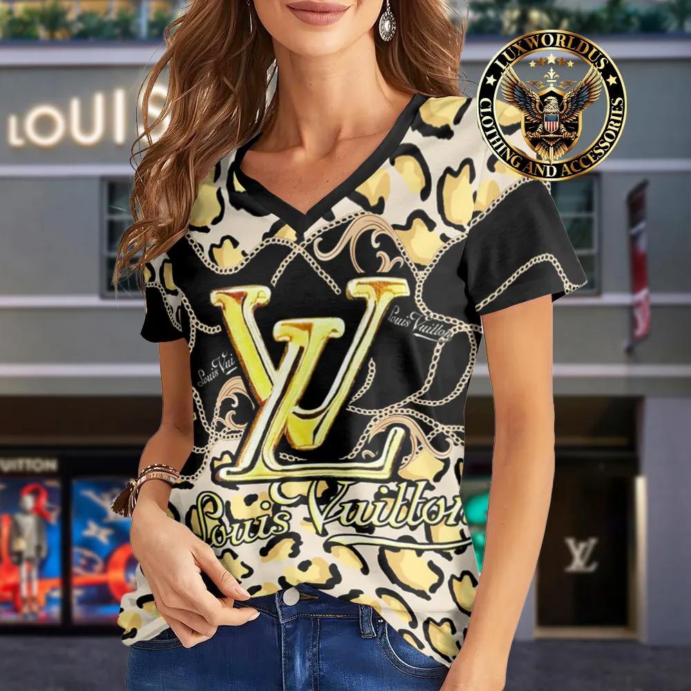 Louis Vuitton Black Leopard Statement T-Shirt