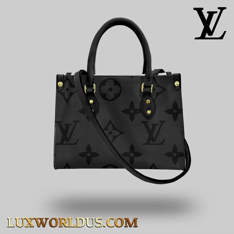 Louis Vuitton Black Monogram Tote Bag Elegance