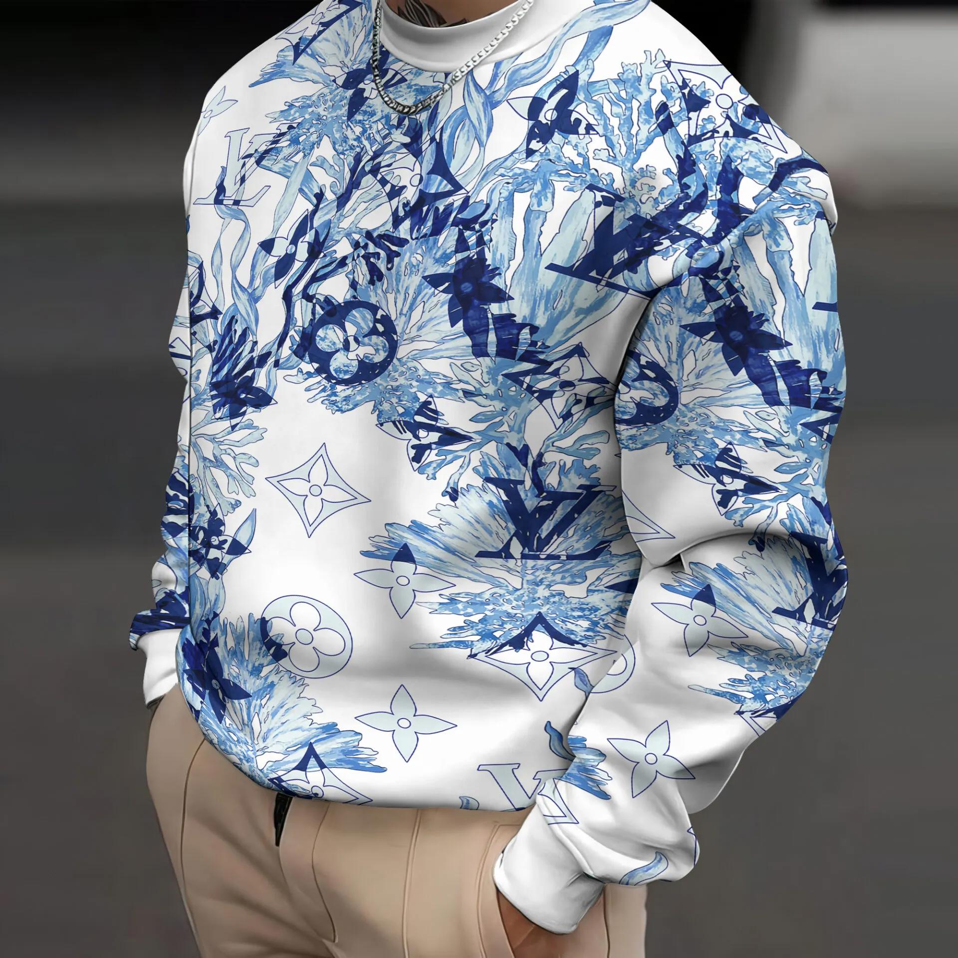 Louis Vuitton Blue & White Statement Sweater