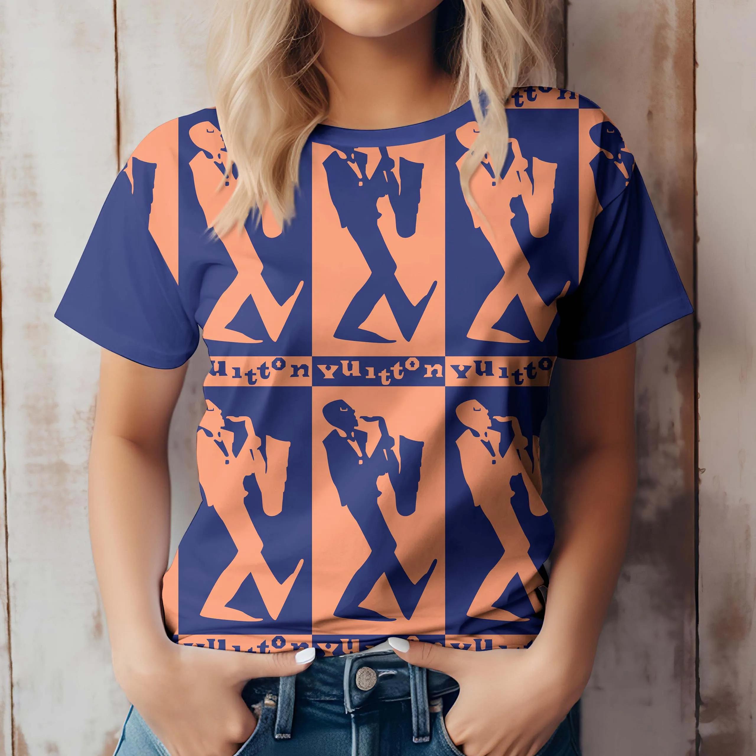 Louis Vuitton Bold Jazzian Graphic Tee Blue