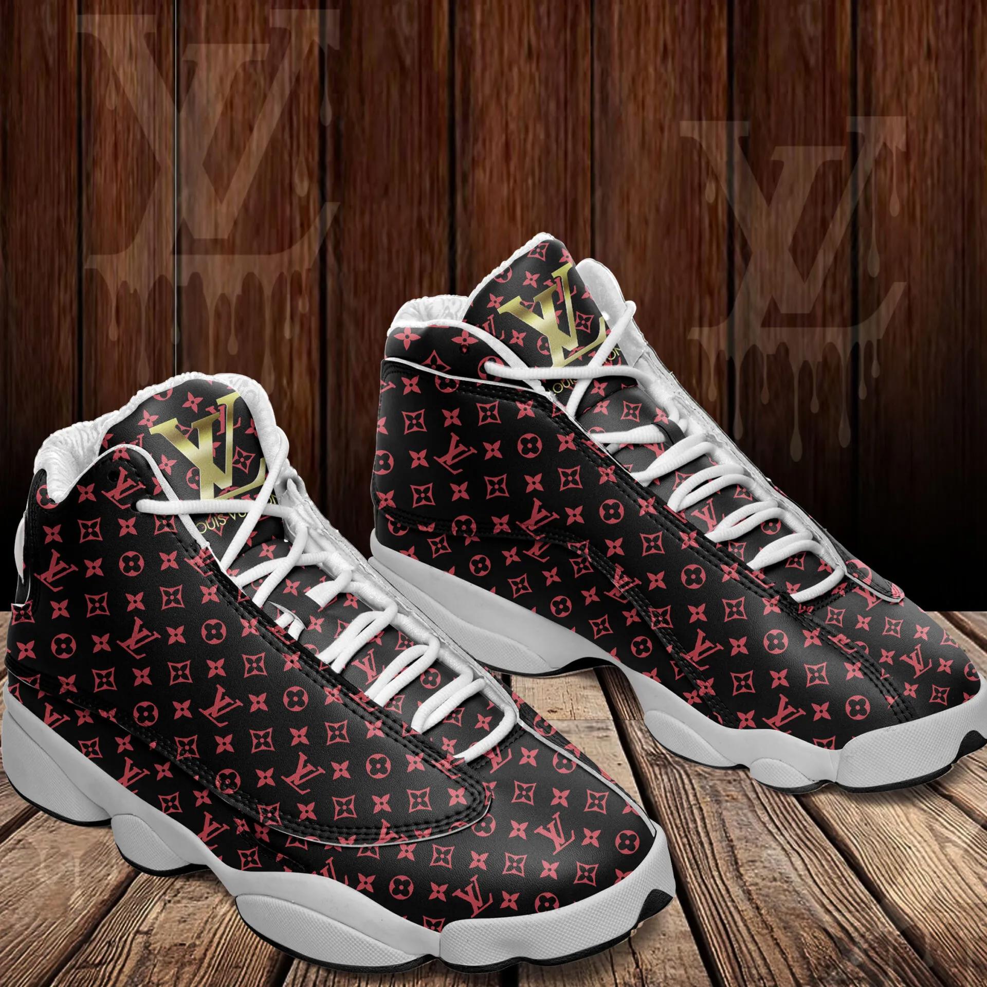 Louis Vuitton Bold Monogram Jordan 13 Sneaker High-Top