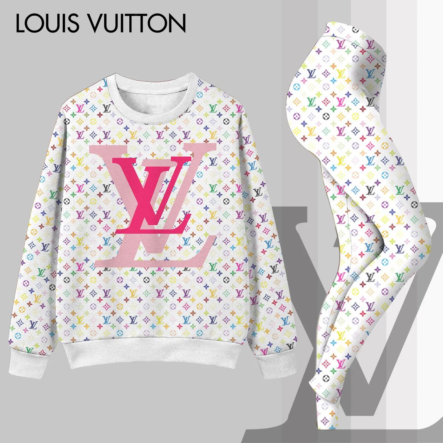 Louis Vuitton Bold Monogram Sweatshirt & Leggings Set