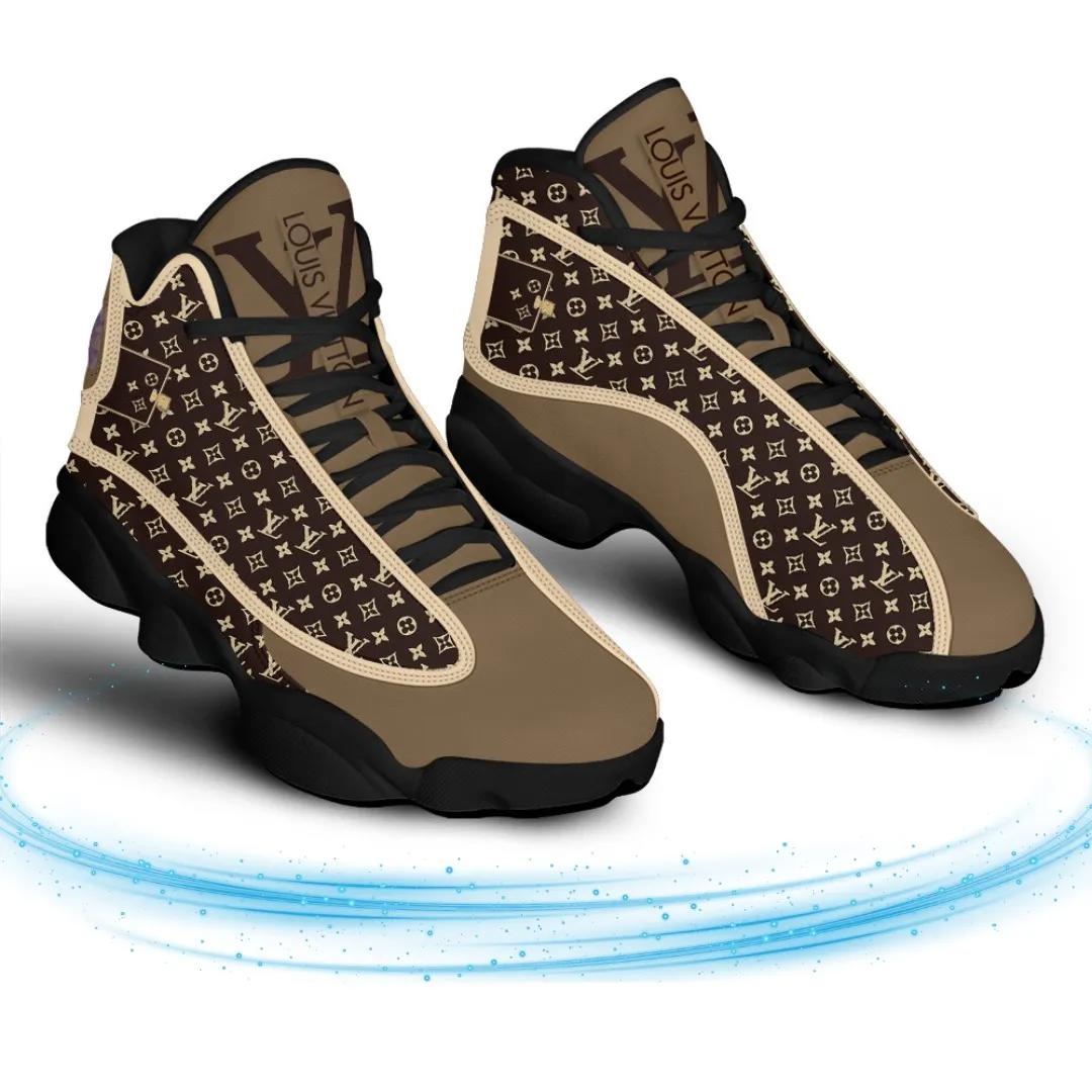 Louis Vuitton Brown Monogram Air Jordan Sneaker Statement Piece