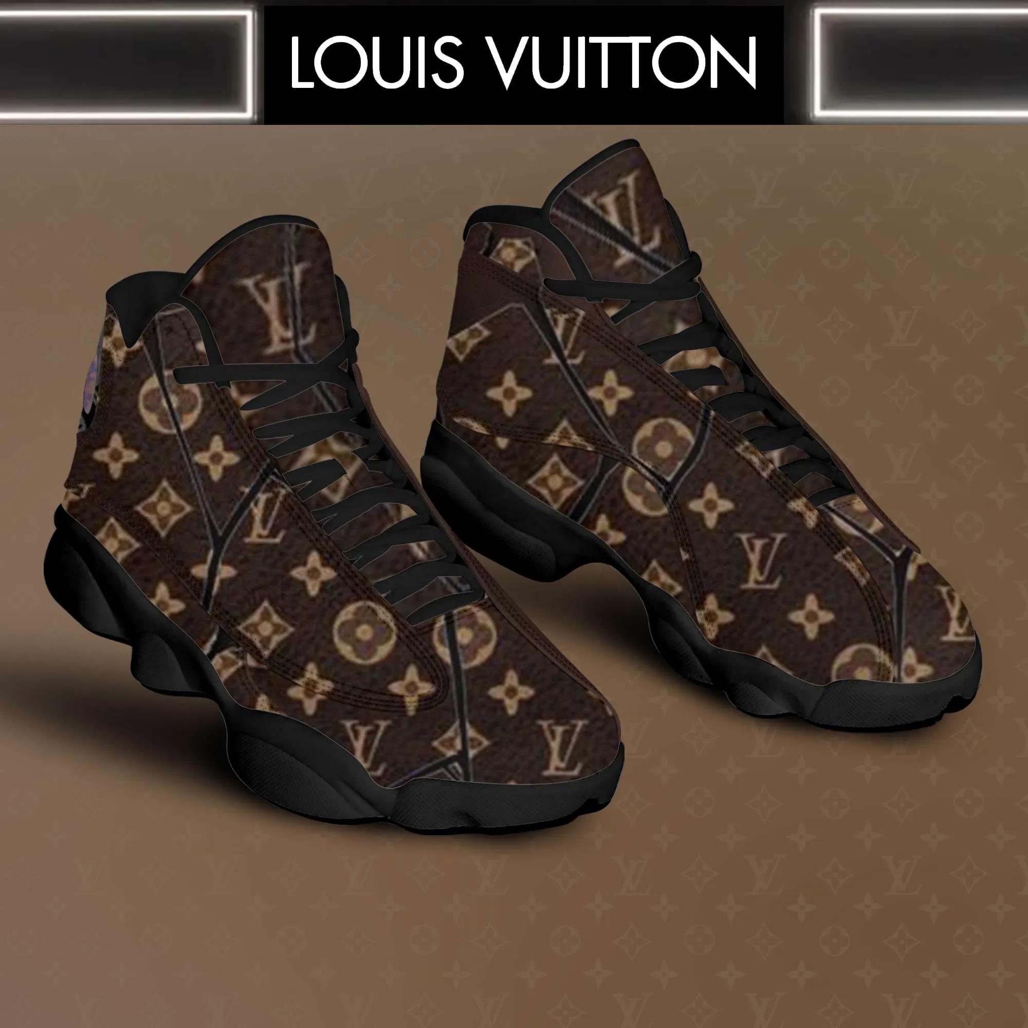 Louis Vuitton Brown Monogram Jordan 13 Sneaker - Luxury Statement Piece