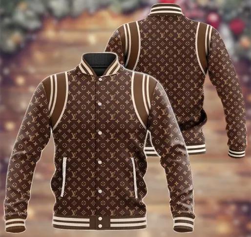 Louis Vuitton Brown Monogram Premium Varsity Jacket