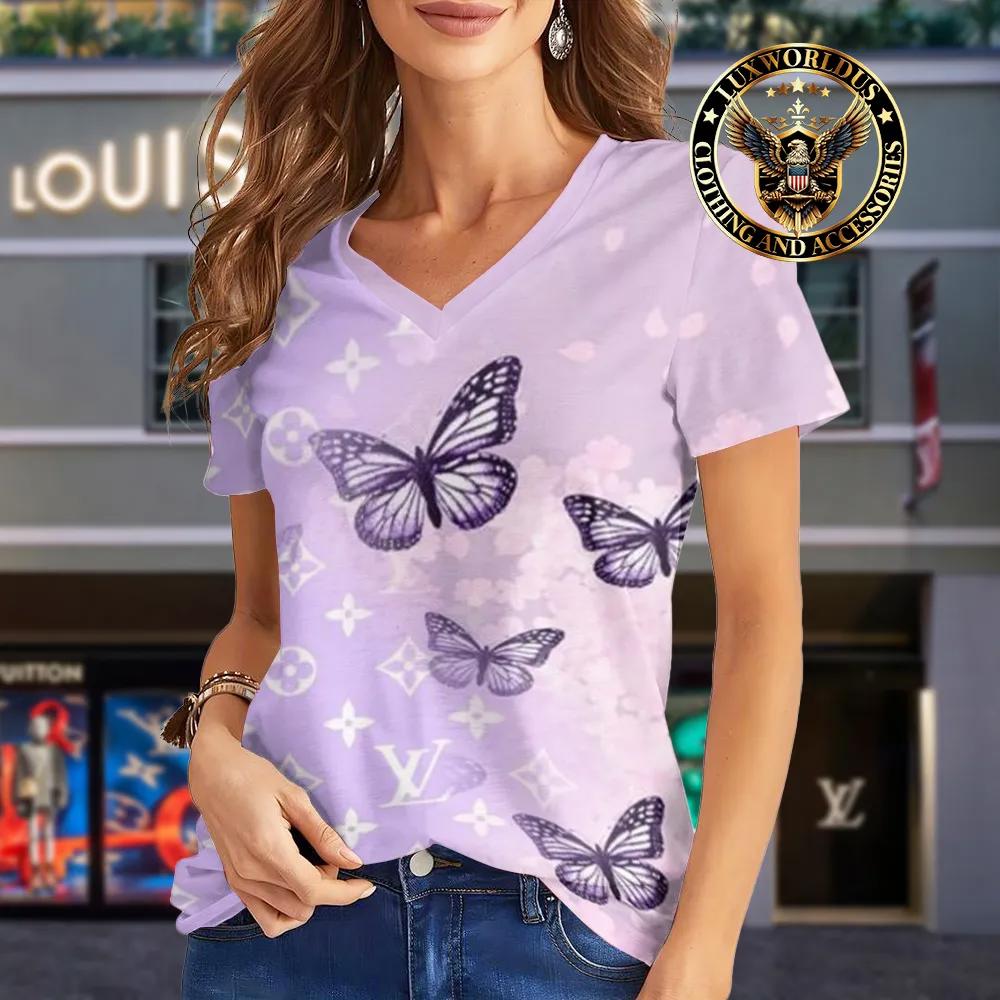 Louis Vuitton Butterfly Purple Statement Shirt
